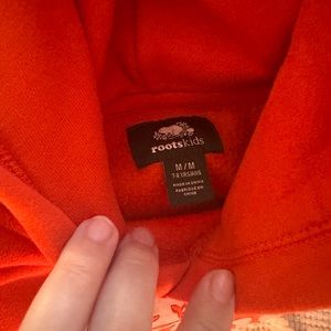 ORANGE kids roots hoodie